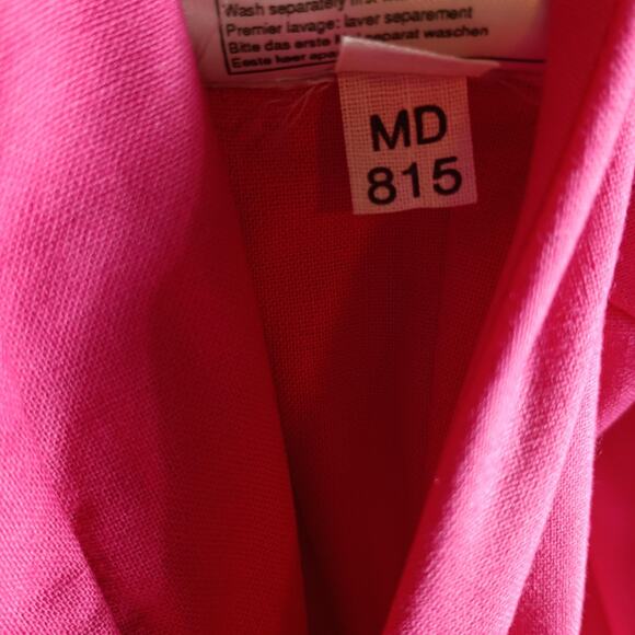 Vintage Laura Ashley Dress Size 10 Pink Cotton Puff Sleeve Maxi Fit Flare 80s - Picture 12 of 12